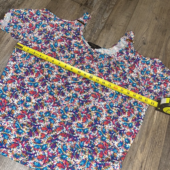 Thalia Sodi womens shirt top sexy cold shoulder size large oversized - Picture 7 of 12